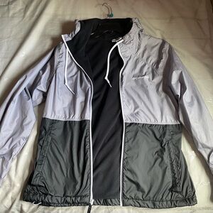 Columbia Two-Tone Gray Windbreaker Jacket